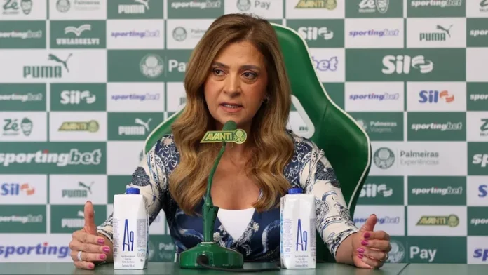 Leila Pereira, presidente do Palmeiras (Foto: Cesar Greco/Palmeiras)