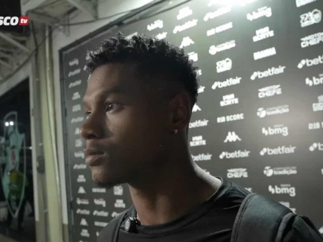 A declaração de Matheus França, do Vasco, sobre o risco de rebaixamento