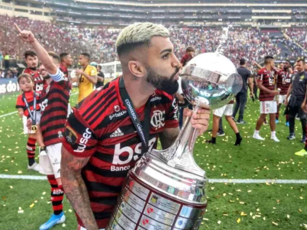 A publicação de Gabigol, direcionada a Lorran, do Flamengo