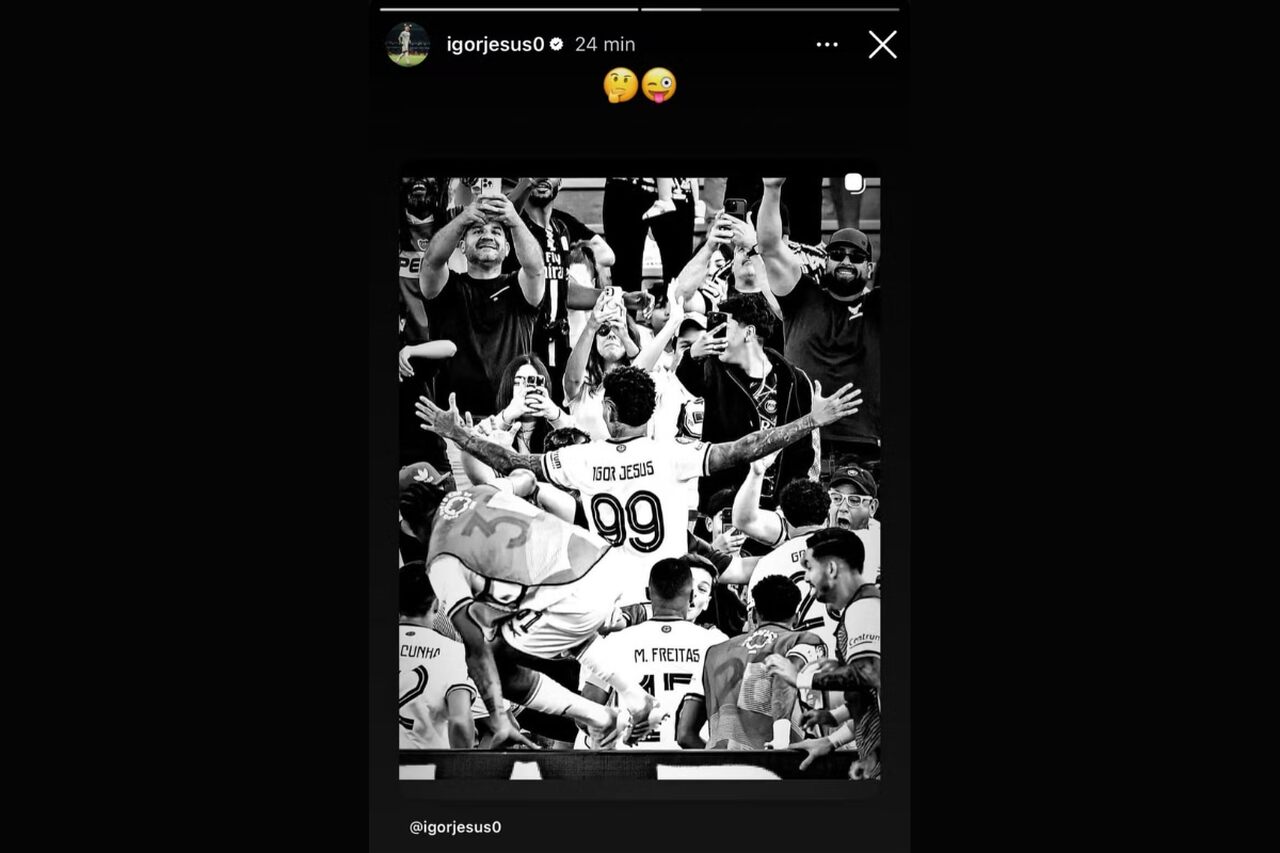 Igor Jesus no Instagram 