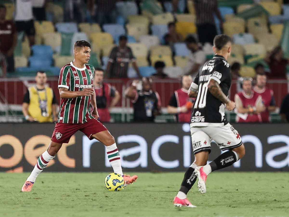Thiago Silva em Fluminese x Vasco pela Copa do Brasil