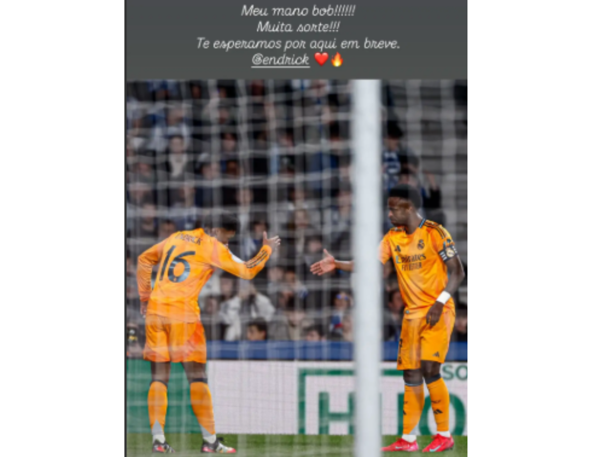 mensagem Vini Jr para Endrick