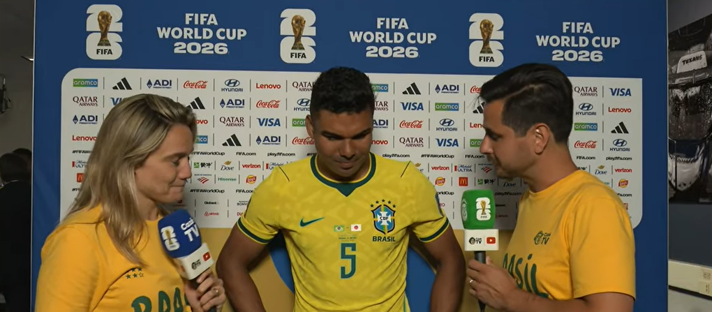 A declaração de Casemiro após a virada do Brasil contra o Japão