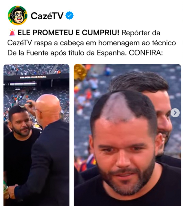 Que loucura! Técnico da Espanha toma atitude surpreendente com jornalista do Brasil