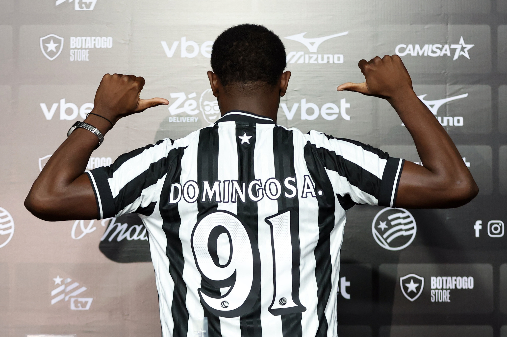 A declaração de Domingos Andrade em sua apresentação no Botafogo