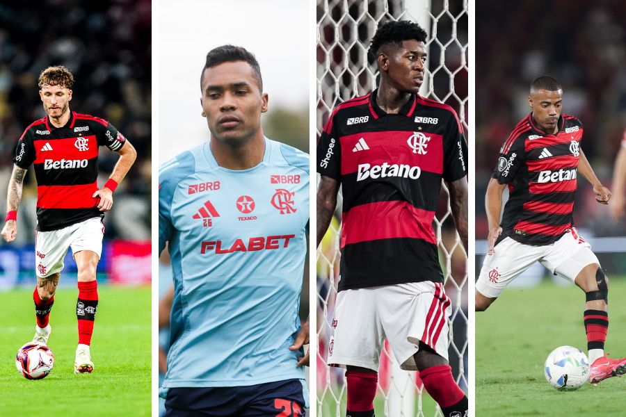 Léo Pereira, De La Cruz, Vitão e Alex Sandro: os lesionados do Flamengo