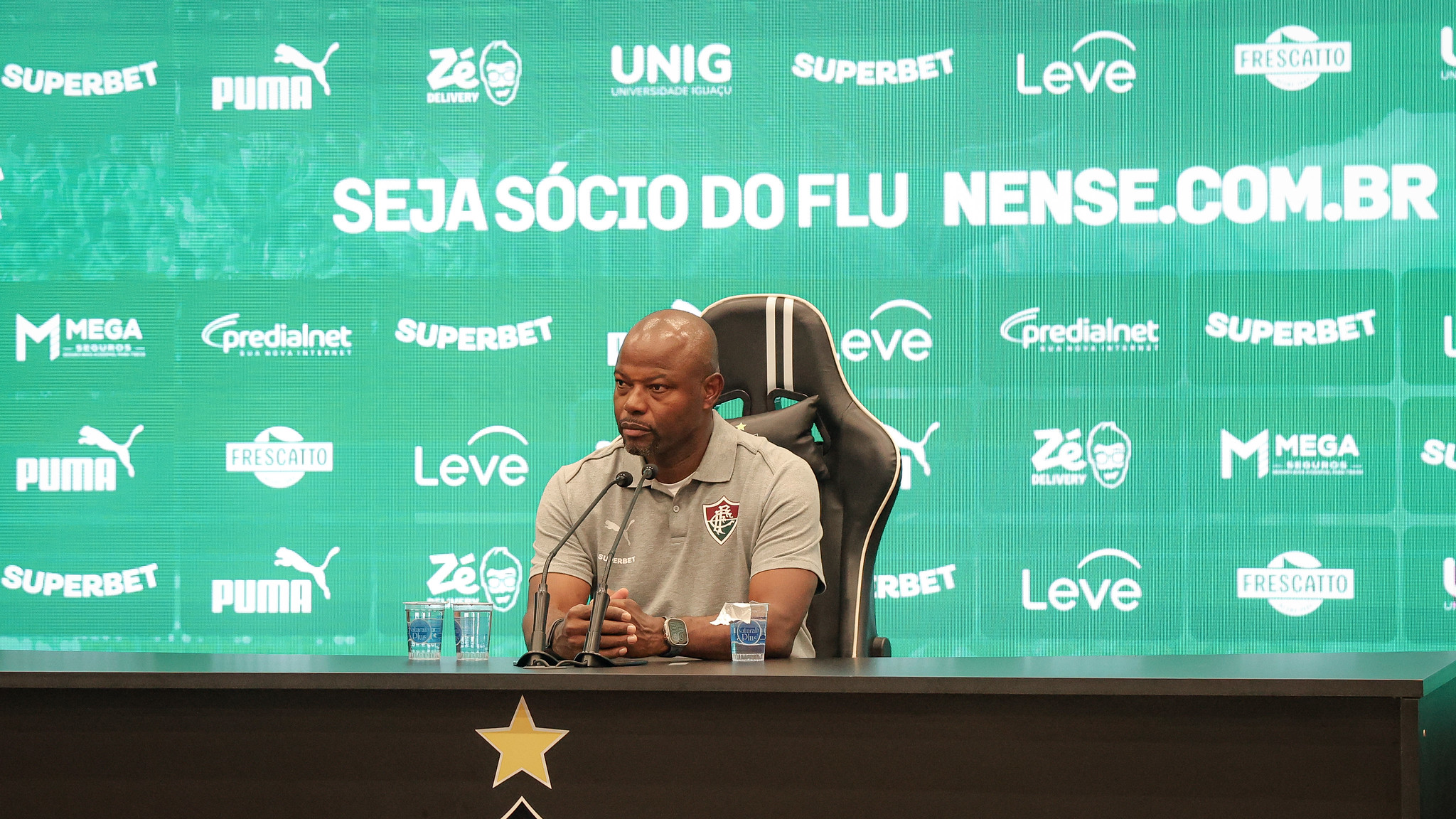 A declaração de Marcão direcionada a Platense x Fluminense A declaração de Marcão direcionada a Platense x Fluminense