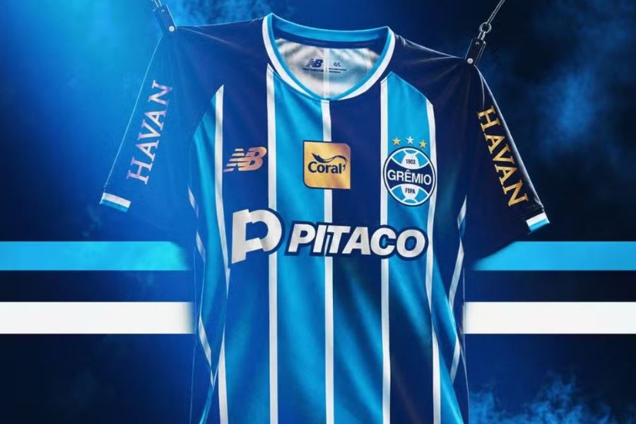 R$ 140 milhões: Grêmio anuncia acordo Camisa nova do Grêmio