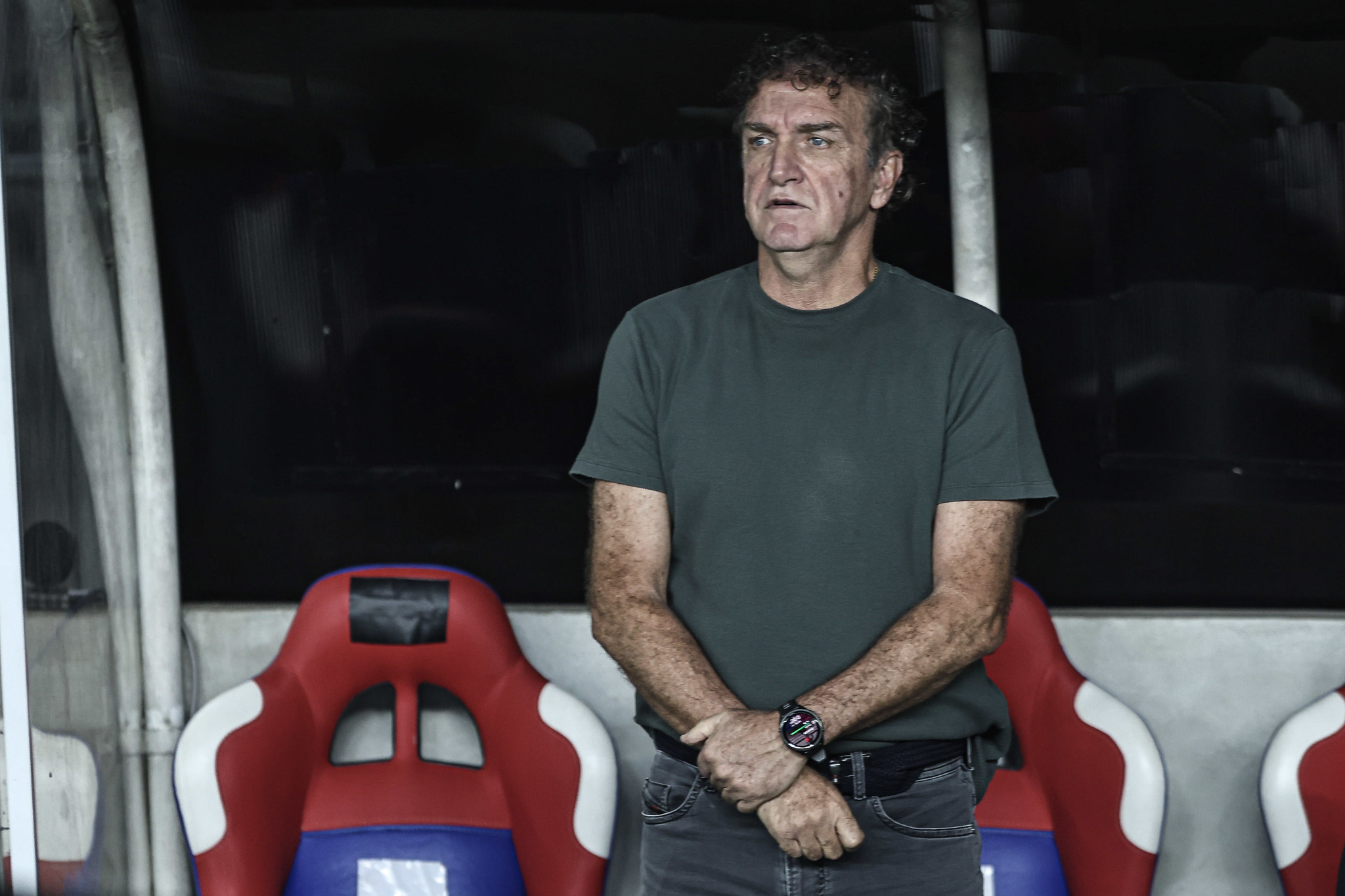 A resposta de Cuca ao ser questionado sobre o Santos ser rebaixado A resposta de Cuca ao ser questionado sobre o Santos ser rebaixado